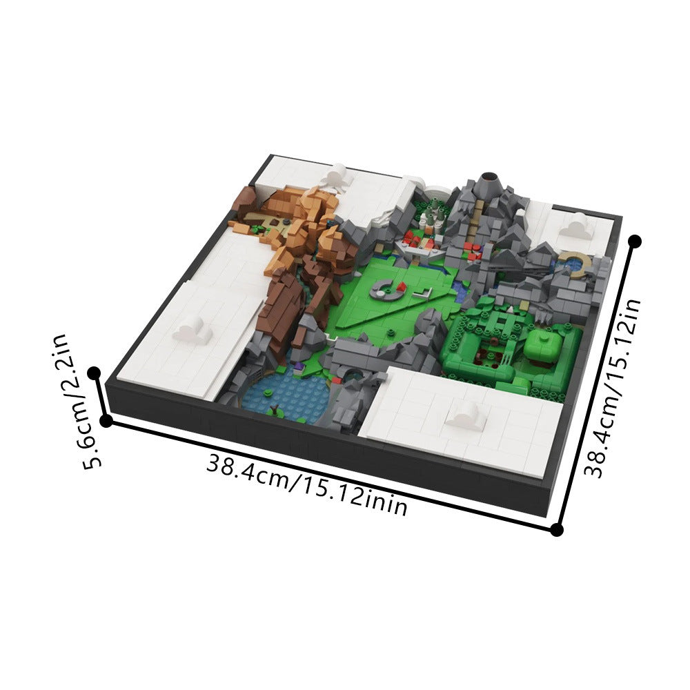 map of hyrule building set | zelda | moc-212291 - 4