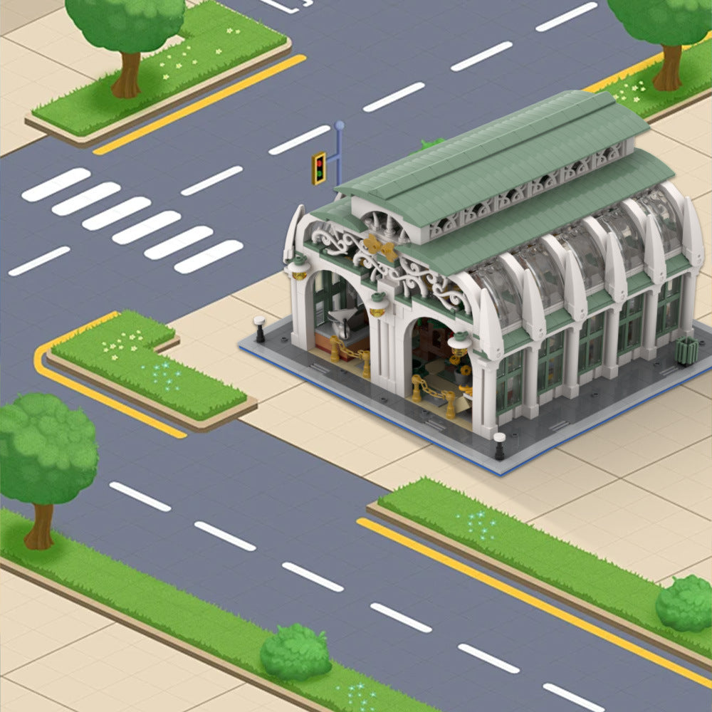 market hall building set | moc-187445 - 1