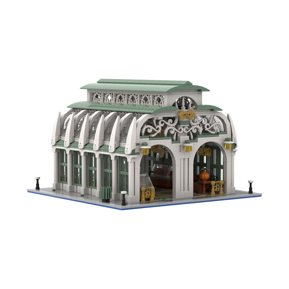 market hall building set | moc-187445 - 6