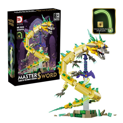 master sword rears of the white dragon - 1298 pcs | dk 7034 - 5