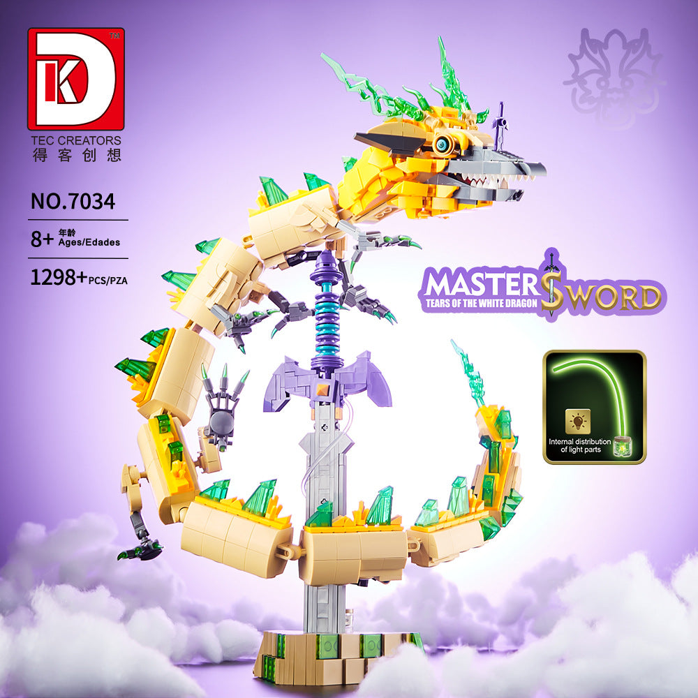 master sword rears of the white dragon - 1298 pcs | dk 7034 - 6