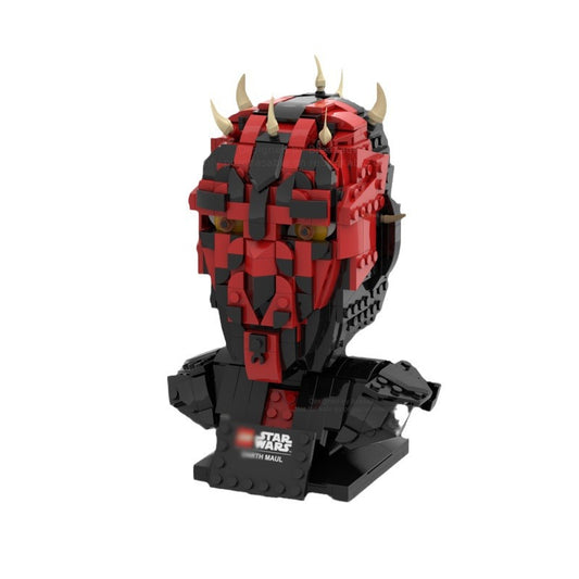 maul helmet building set | star wars | moc-82933 - 5