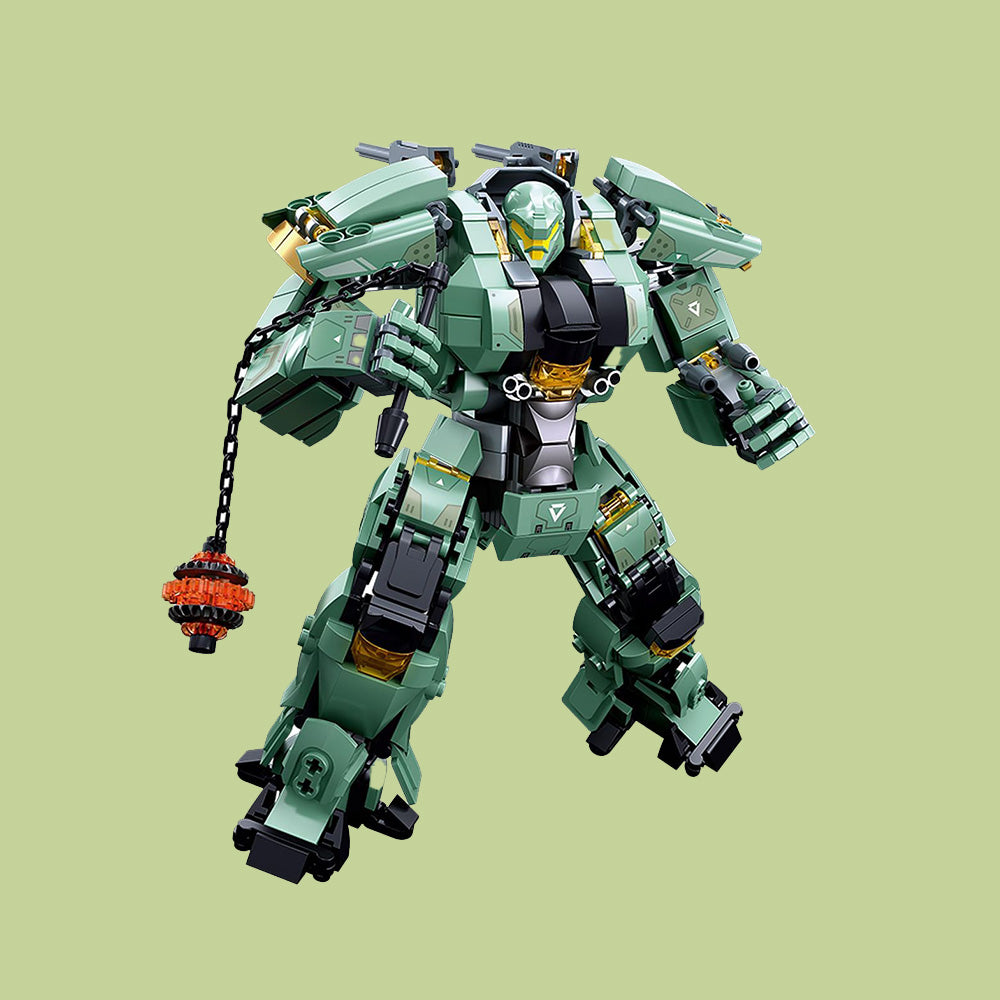 mecha green background