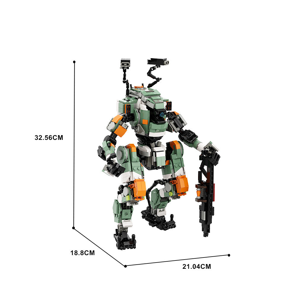 mecha robot building set - 1061 pcs | titanfall - 4