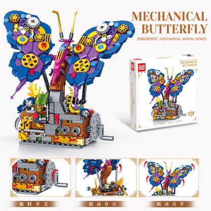 mechanical butterfly building blocks set - gaomisi 624 pcs - 2