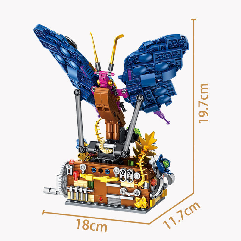 mechanical butterfly building blocks set - gaomisi 624 pcs - 3