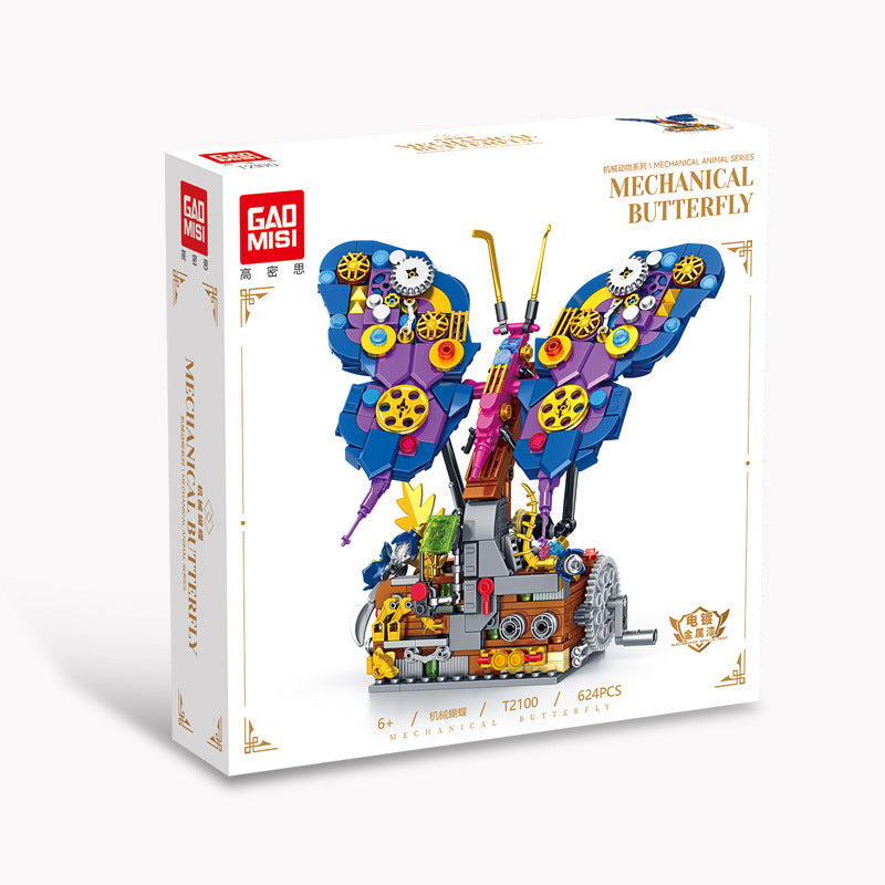 mechanical butterfly building blocks set - gaomisi 624 pcs - 4