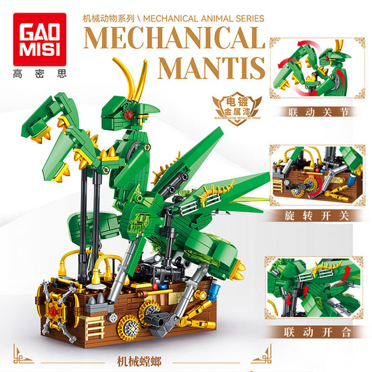 mechanical mantis building blocks set - gaomisi 643 pcs - 1