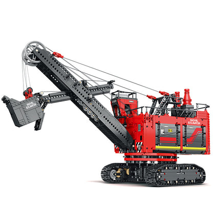 mechanical power shovel remote control building blocks - reobrix 22014 - 5