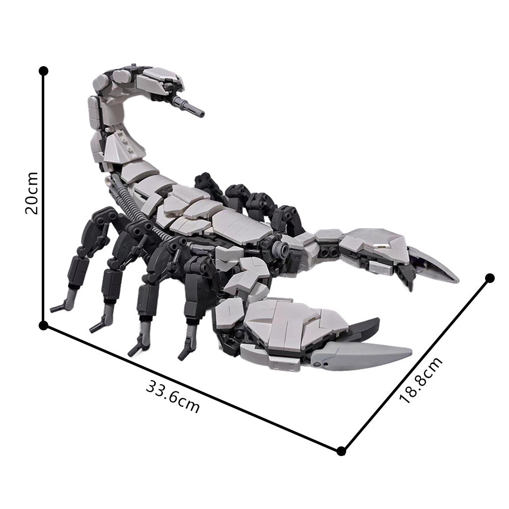 mechanical scorpion building set | lego compatible - 4