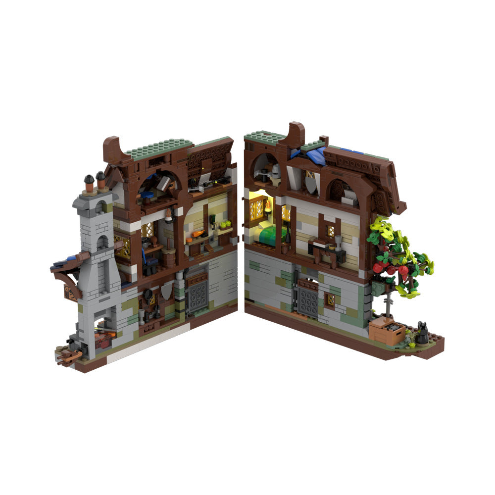 medieval blacksmith nook building set | moc-195795 - 3