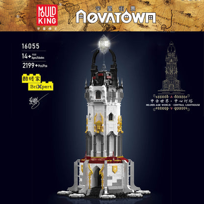 medieval central lighthouse - 2199 pcs | mouldking 16055 - 1