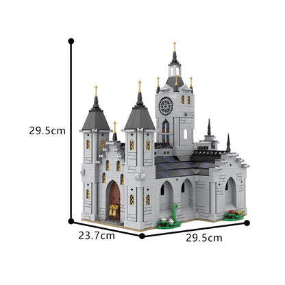 medieval church building set | moc-192638 - 4