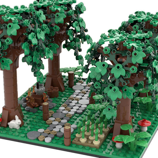 medieval forest building set | moc-171491 - 1