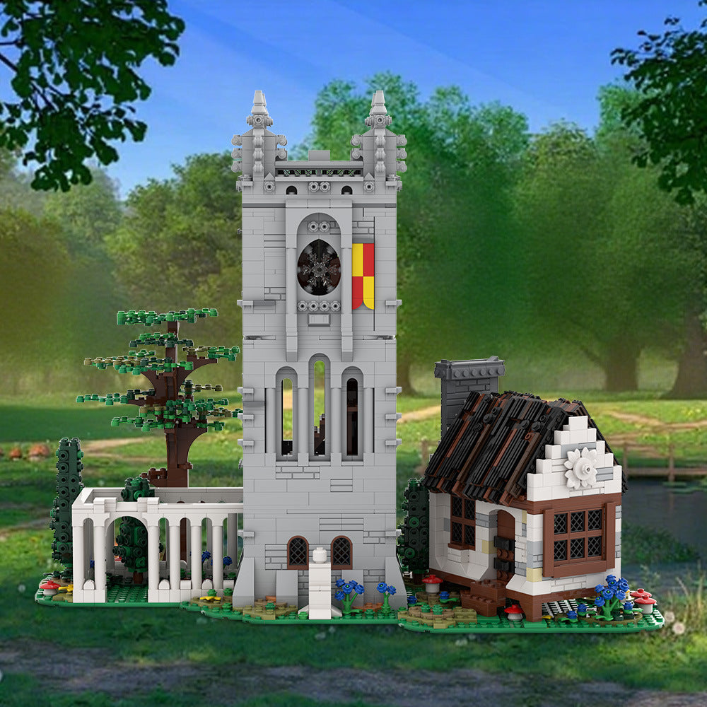 medieval library building set | lego compatible - 2