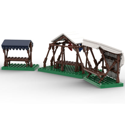medieval market stalls building set | moc-168928 - 4