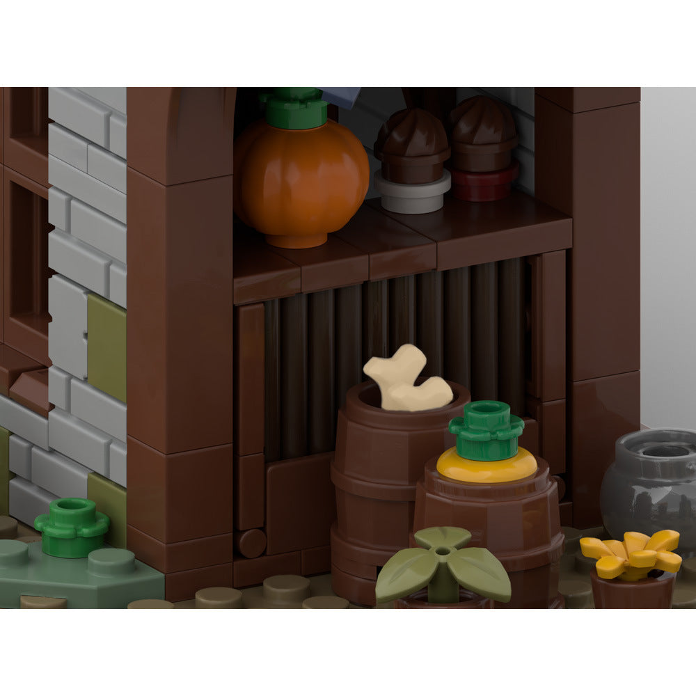 medieval market street building set | moc-201605 - 6