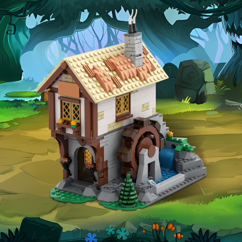 medieval town square blacksmith building set | 10332 castle extension | moc-182367 - 1