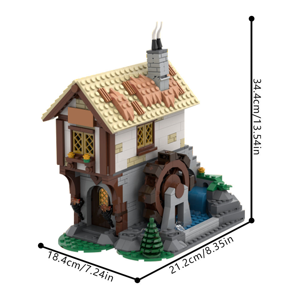 medieval town square blacksmith building set | 10332 castle extension | moc-182367 - 1