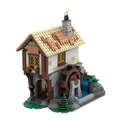 medieval town square blacksmith building set | 10332 castle extension | moc-182367 - 2