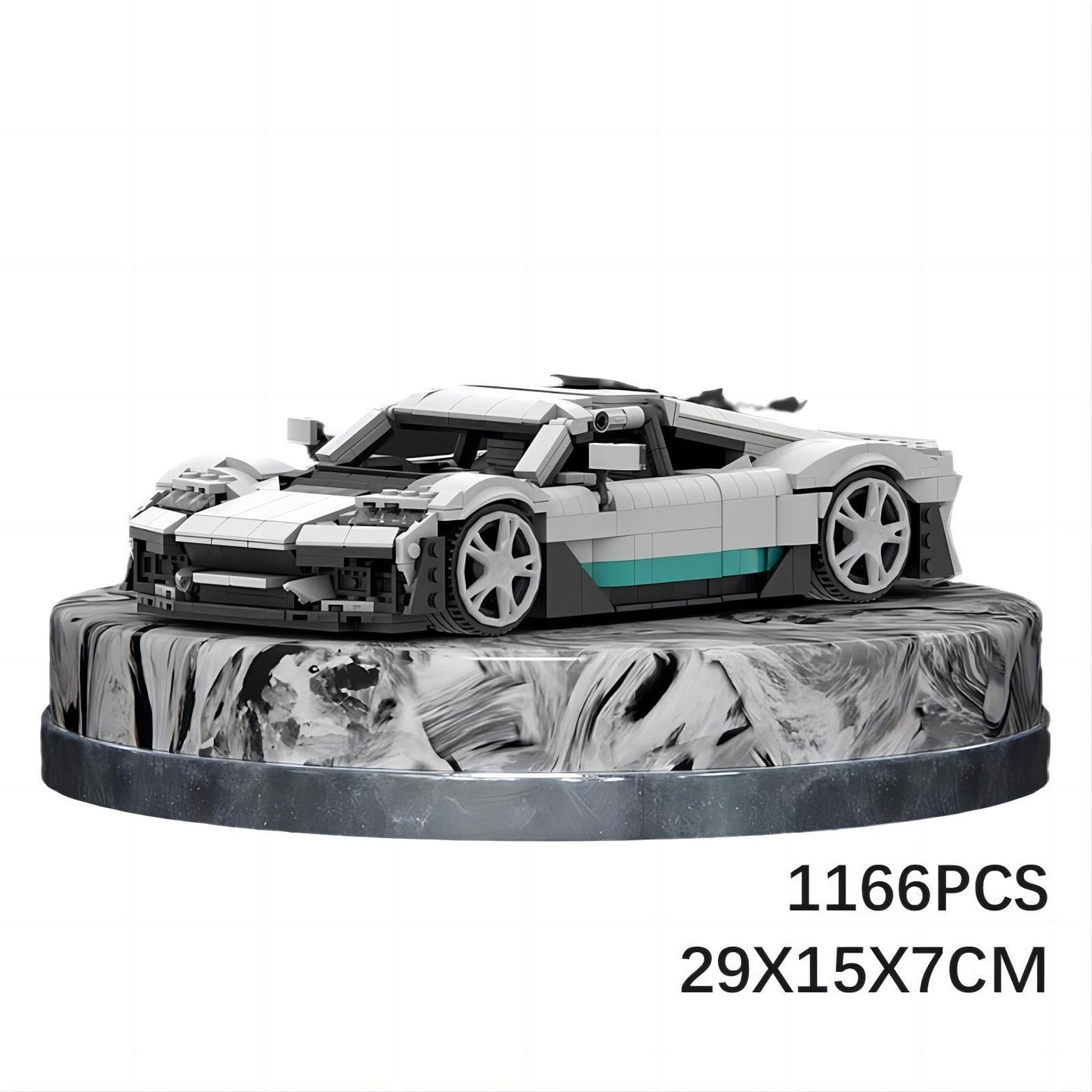 mercedes amg one building set | 1166 pcs | moc-162988 - 6