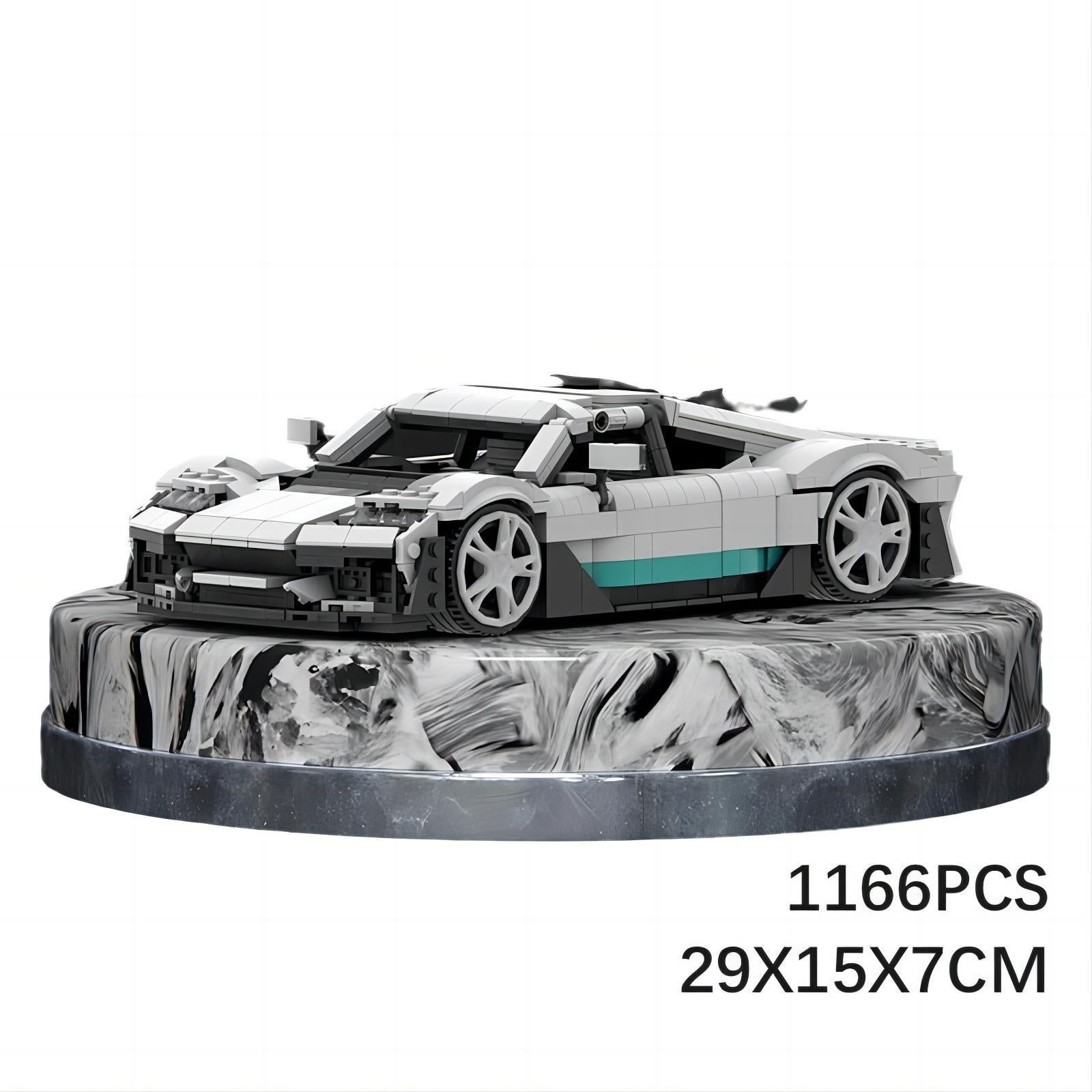 mercedes amg one building set | 1166 pcs | moc-162988 - 6