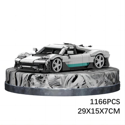 mercedes amg one building set | 1166 pcs | moc-162988 - 6