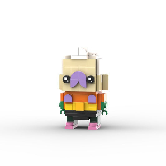 mermaid man brickheadz building set | spongebob moc | lego-compatible - 1