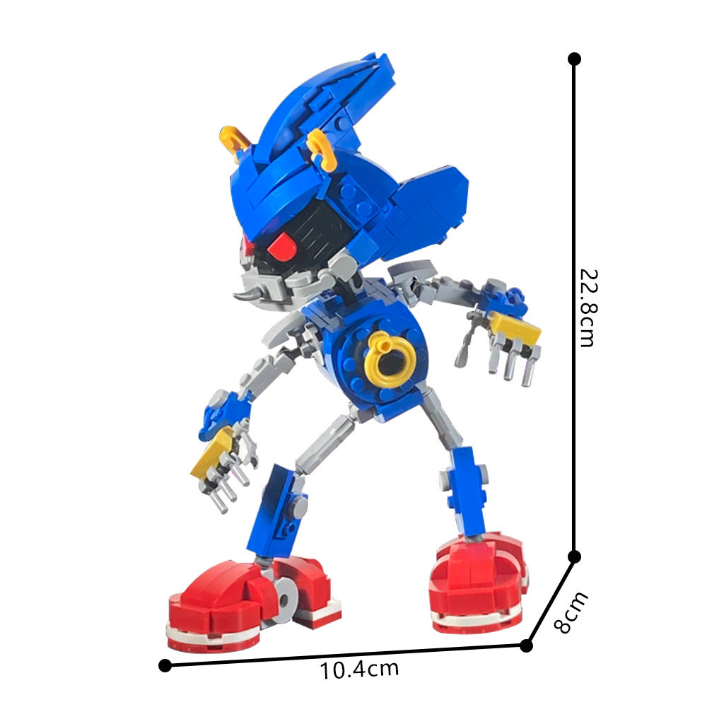 metal sonic building set | sonic the hedgehog | moc-220049 - 4