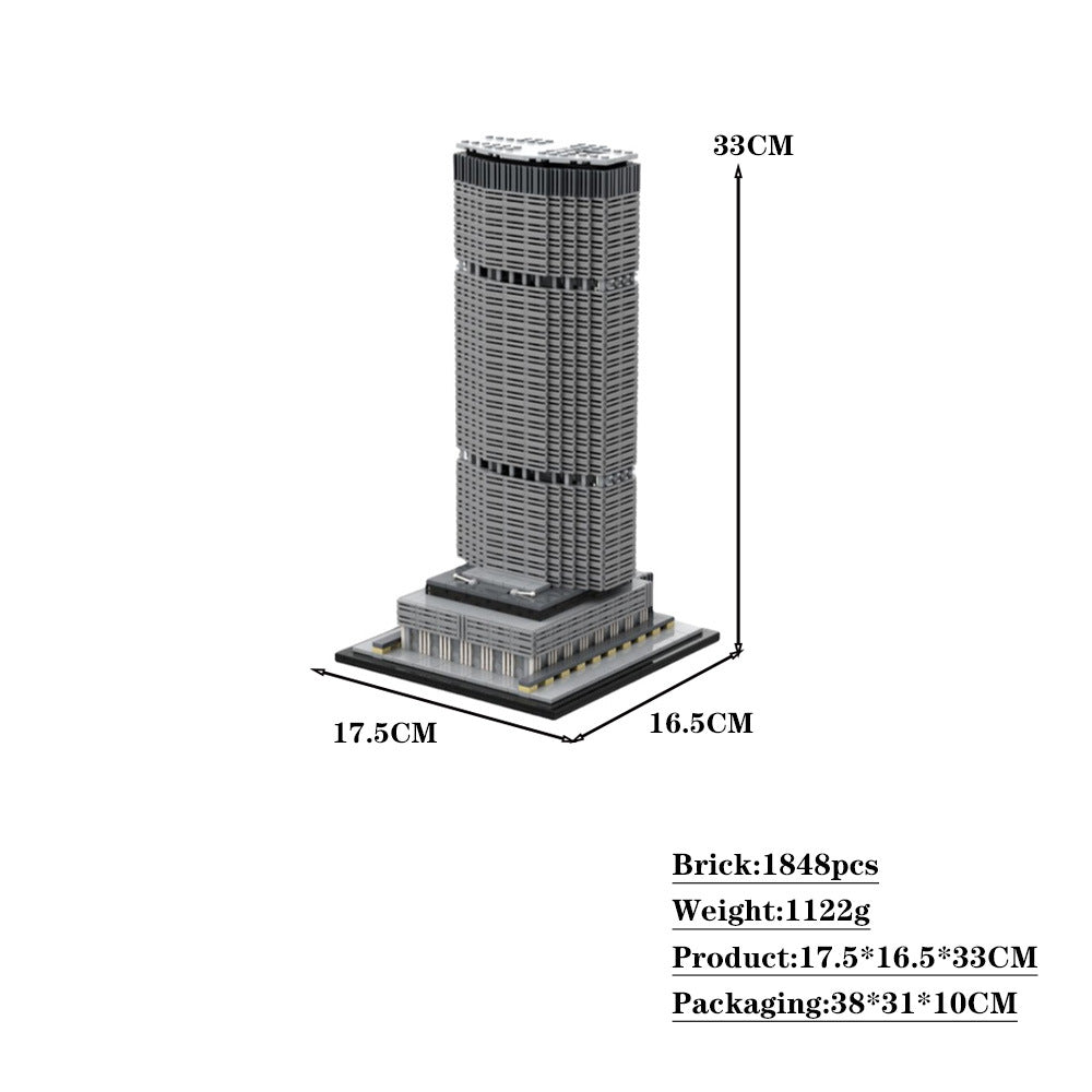 metlife building building set | 1:800 scale | moc-151260 - 4