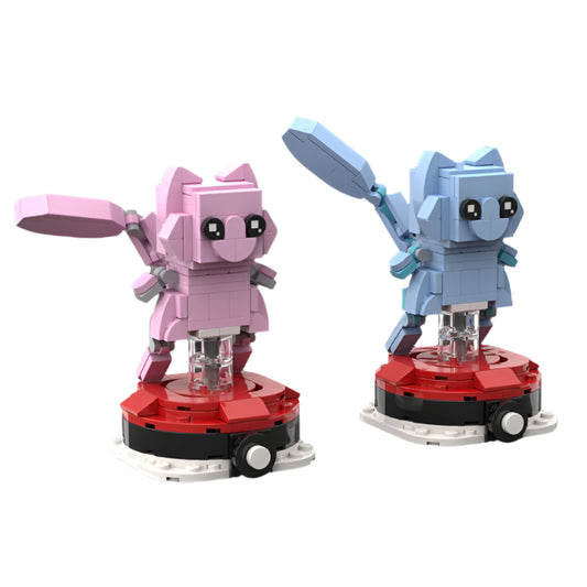 mew brickheadz building set | pokèmon | moc-115685 - 1