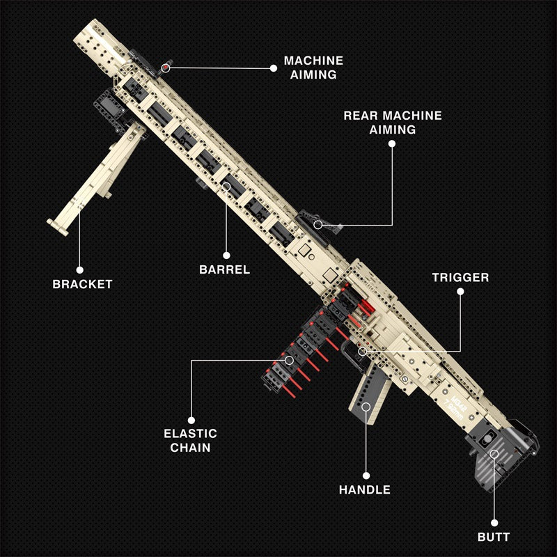 mg-42 maschinengewehr 42 building block set - reobrix 77006 - 4