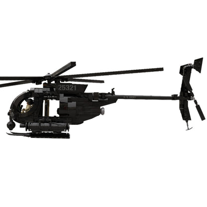 mh-6 little bird helicopter building set | moc-88275 - 1