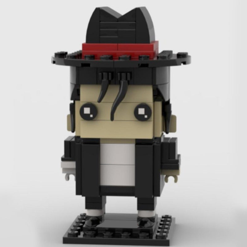michael jackson brickheadz building set | moc-75917 - 1