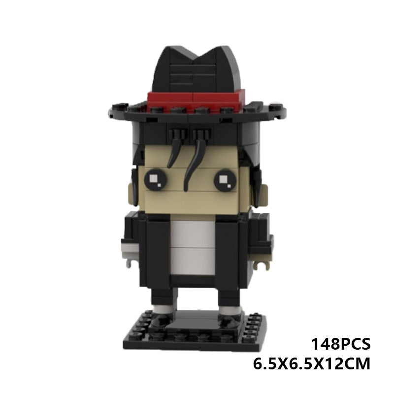 michael jackson brickheadz building set | moc-75917 - 4