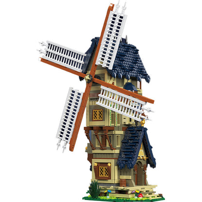 mid age windmill building kit - 1584 pcs | mouldking 10060 - 6