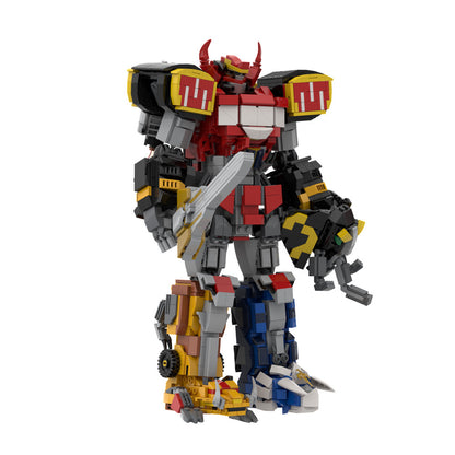 mighty morphin power rangers megazord mecha building set - 2