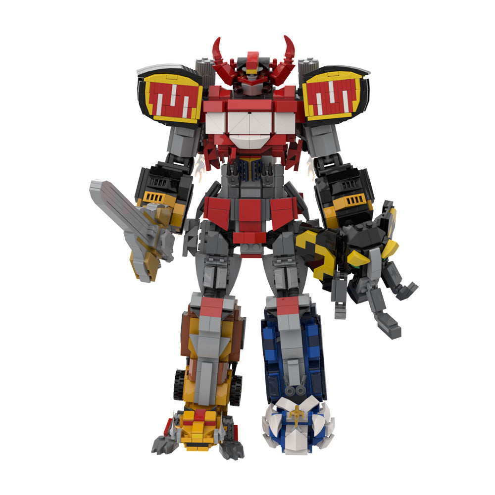 mighty morphin power rangers megazord mecha building set - 3