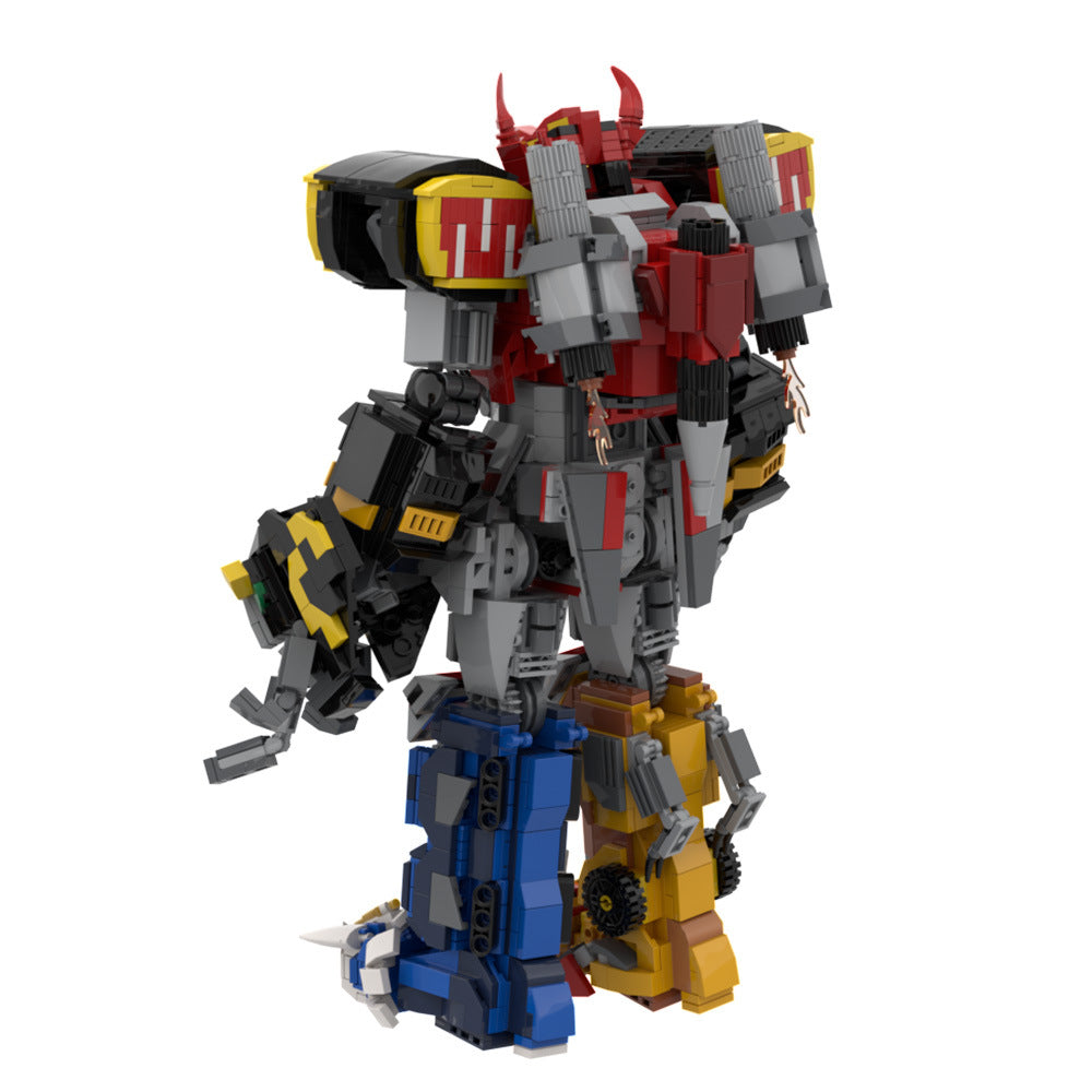 mighty morphin power rangers megazord mecha building set - 5