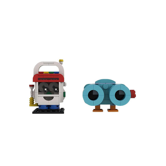 mike & lenny brickheadz moc set | toy story | lego compatible - 2
