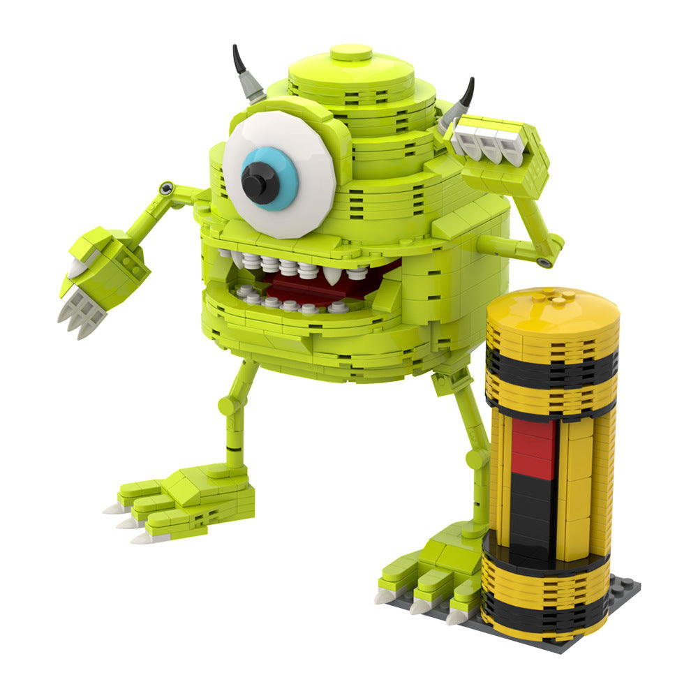 mike wazowski building set | monsters inc | lego compatible - 5