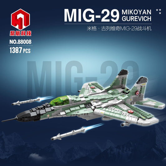 mikiyan gurevich mig-29 fighter building block set - juhang 88008 - 1