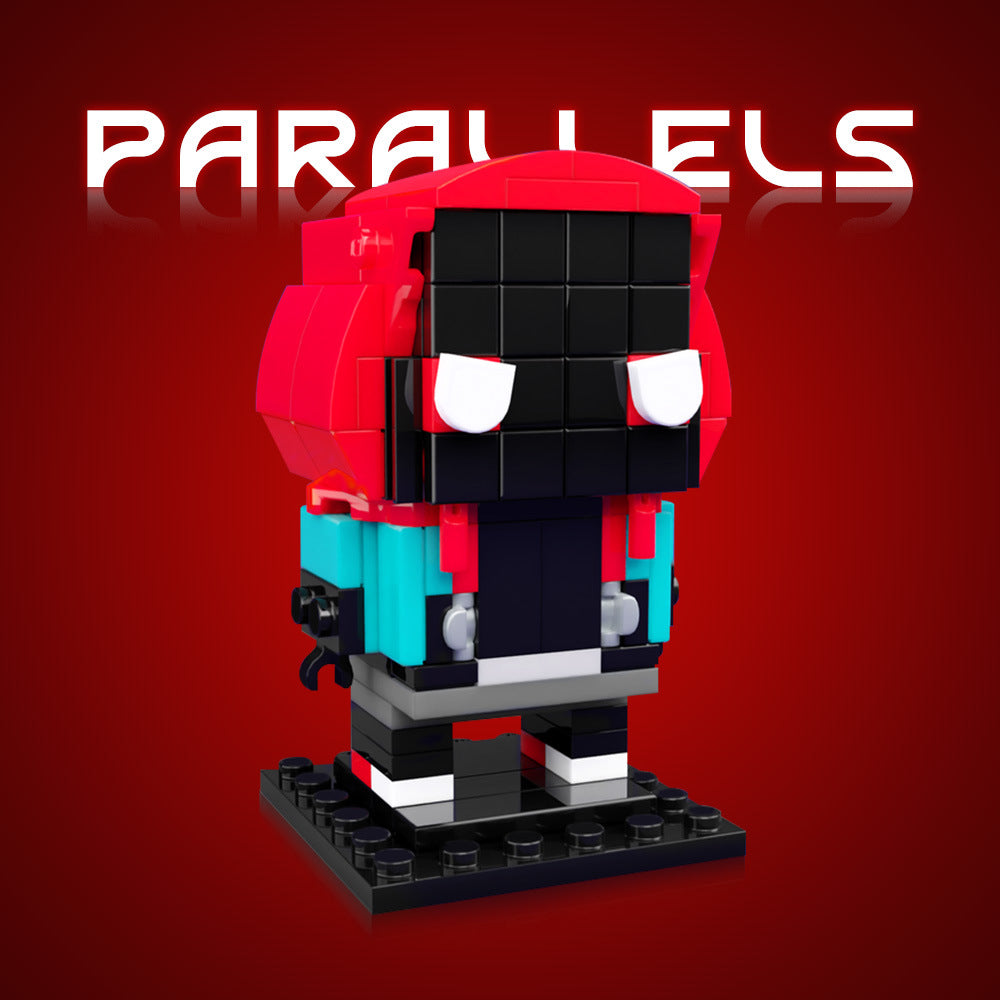 miles morales brickheadz building set | moc-206711 - 1