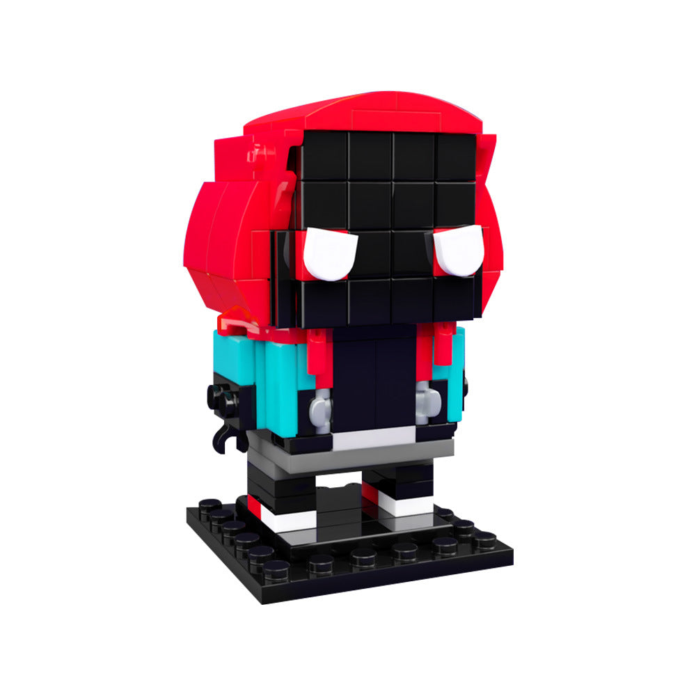 miles morales brickheadz building set | moc-206711 - 2