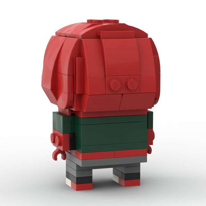 miles morales spider-verse moc brickheadz set | lego compatible - 4