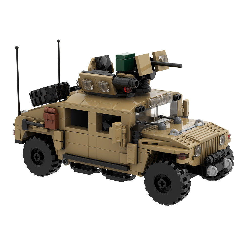 military hummer armored vehicle building set | lego-compatible - 5