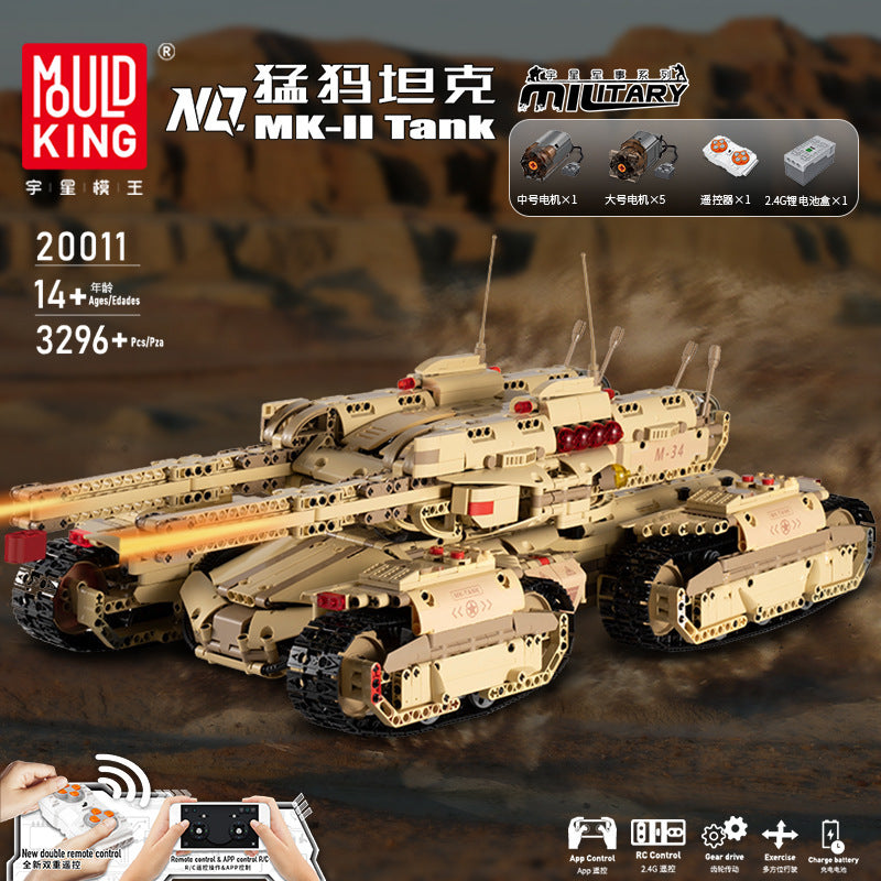 military mk-ii tank - 3296 pcs | mouldking 20011 - 1