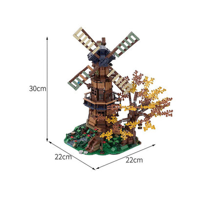mill on the hill building set | moc-59227 - 2
