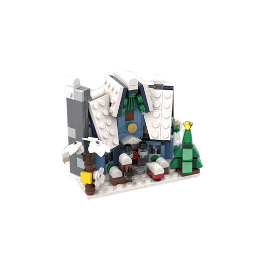 mini 10293 santa's visit building set | moc-113282 - 4