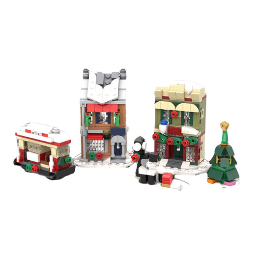 mini 10308 holiday main street building set | moc-124348 - 5
